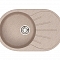 Мойка гранит GLANZ J110 одинарная с крылом 730х450х215 песочный матовая, без сифона