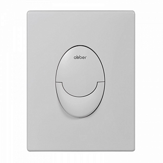 Кнопка смыва ABBER AC0125MW пневматическая, белая матовая