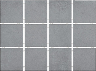 30х40 Амальфи 1271H керамогранит серый матовый (полотно из 12 частей 9,8х9,8)