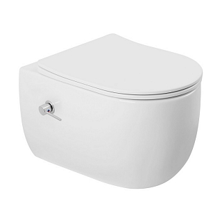 Унитаз-биде Bequem AC1104TNS смыв торнадо, безободковый, сиденье микролифт #