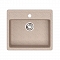 Мойка гранит GLANZ J9 одинарная 570х505х200 песочный матовая, без сифона