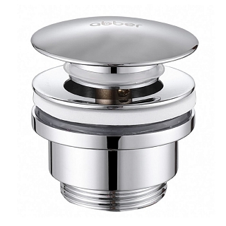 Донный клапан AF0011 без перелива, клик-клак, хром