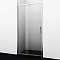 Дверь для душа Berkel 48P13 110х200 распашная, стекло прозрачное, профиль хром