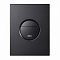 Кнопка смыва ABBER AC0126MB пневматическая, черная матовая