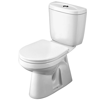 Унитаз-компакт Анимо вертикальный выпуск, сиденье полипропилен, арматура 1 режимная