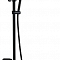 Душевая система E2406-8 (смеситель, излив, штанга, лейка, шланг, тропич. душ, гиг.душ) цвет чёрный