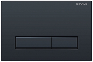 Смывная клавиша Raiden, пластик, двойной смыв, цвет чёрный матовый